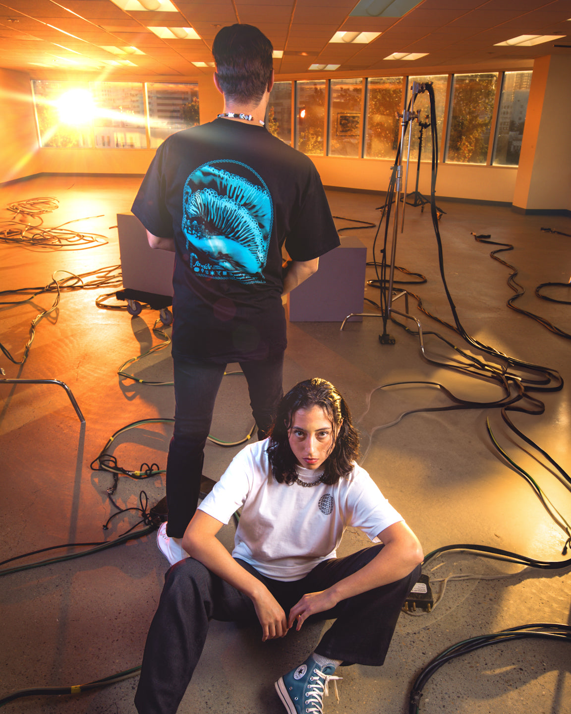 Fireside Tee - Bioluminal Print