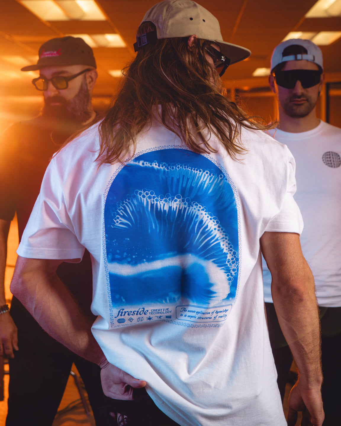 Fireside Tee - Bioluminal Print